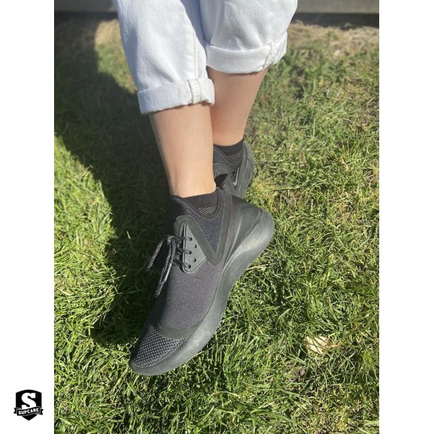 3-pakning bambussokker ankel Svart