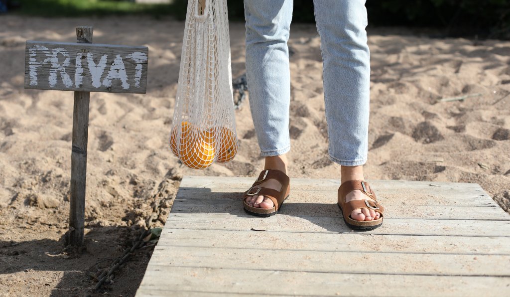 Axelda Sandal Andrea Camel Kvinner og menn