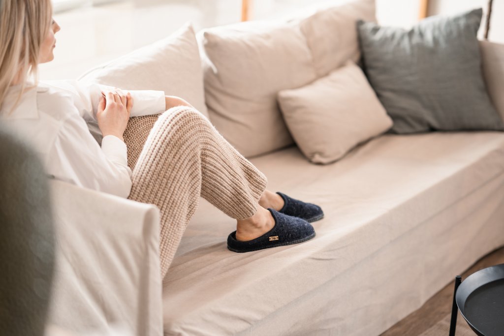 ULLTØFLER - ULLE ORIGINAL DAME/HERRE - SVARTMELERT