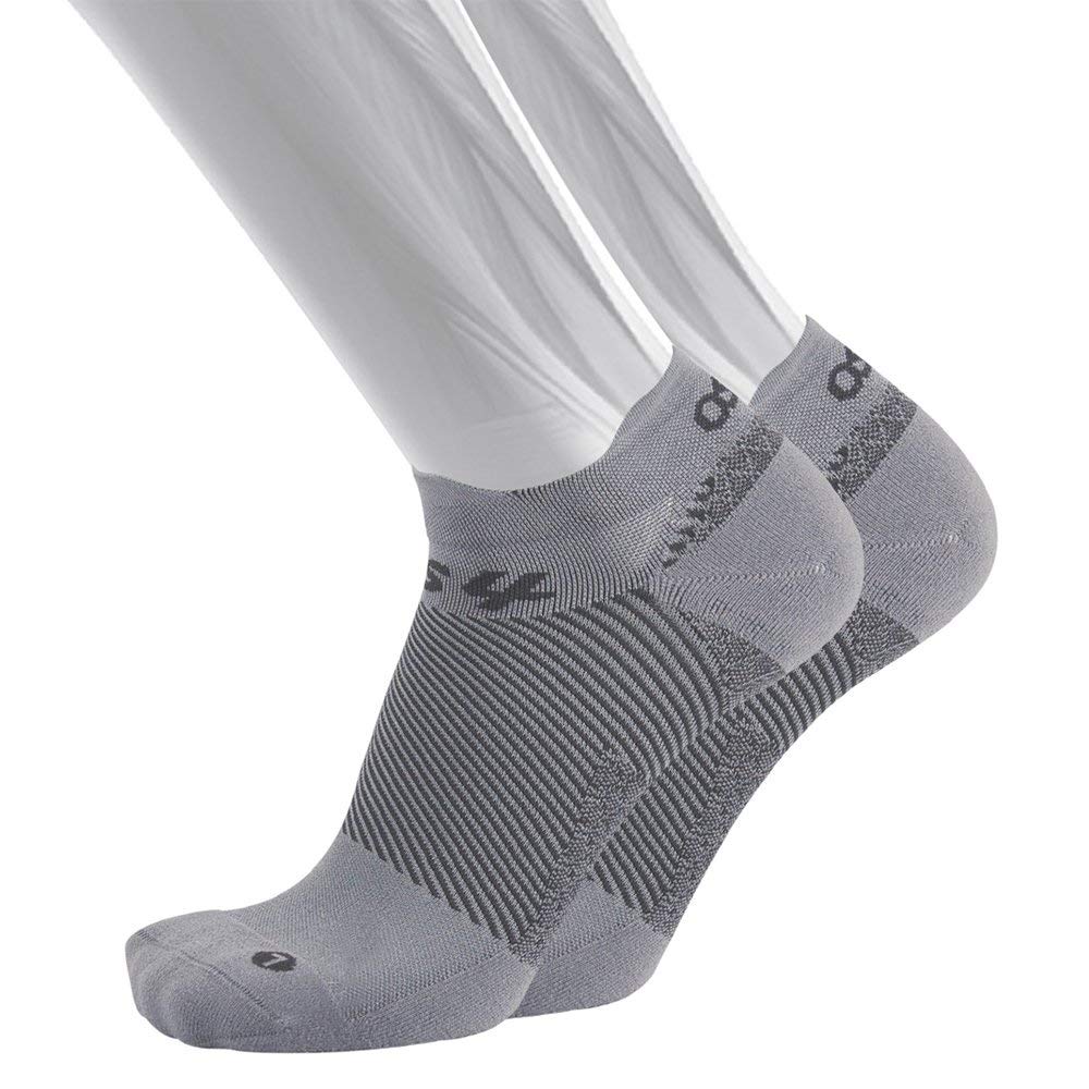 FS4 No Show Sock for hælspore - grå
