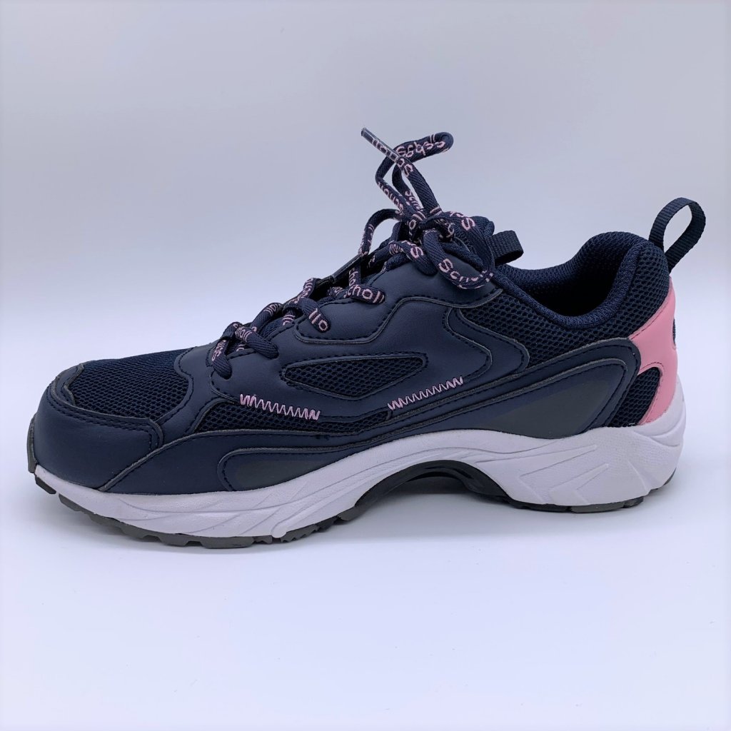 Scholl Sprinter Snap Walking Shoes - Mørkeblå Rosa