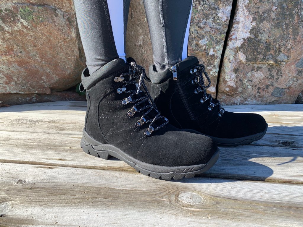 Eskimo Goldy piggsko for damer - svart