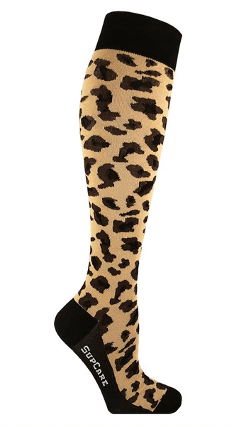 Støttestrømper - Beige/mørk