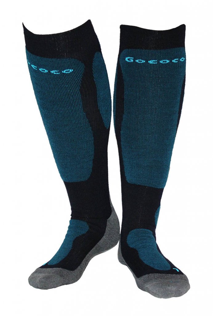 Kompresjonsstrømpe for skikjøring - Blå