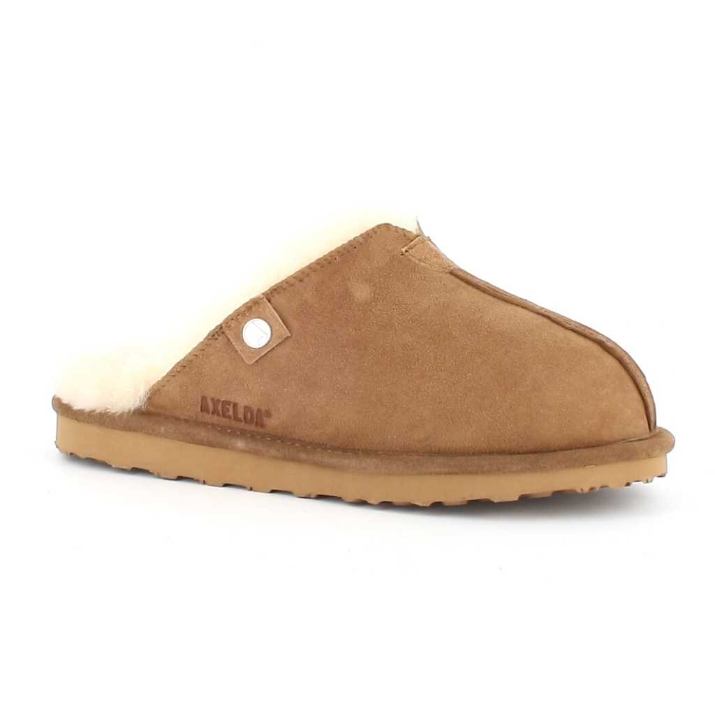 Saueskinnstøfler Axelda Turku Chestnut/Creme