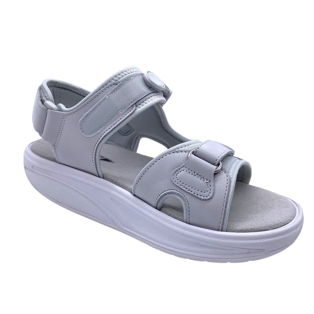 Størrelse 36 & 40 - MBT Kisumu Classic Sandal for kvinner - hvit