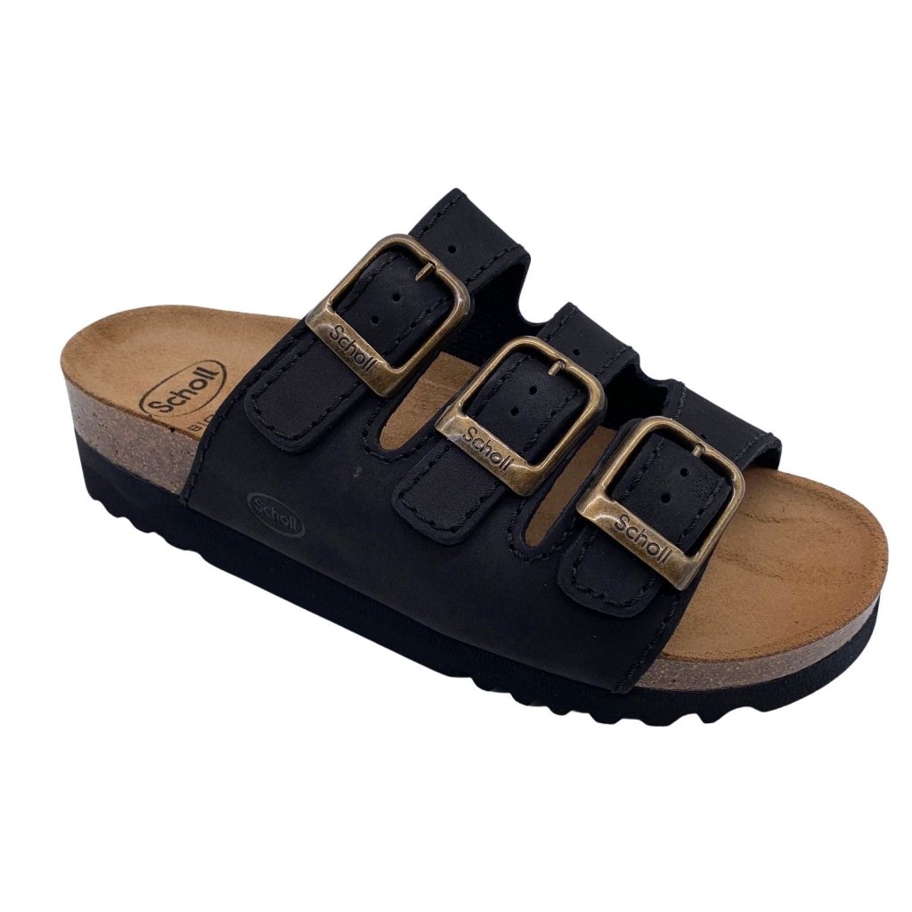 Scholl Rio sandal for kvinner - svart