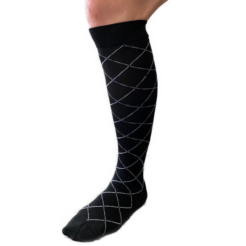 Støttestrømper - Med rutemønster