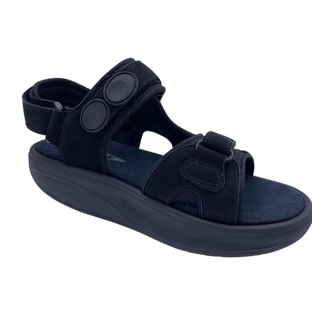 MBT Kisumu Classic Sandal for kvinner - svart