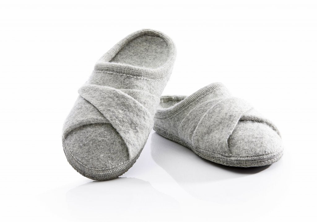 Størrelse 36 - Ulltøfler - Ulle Seamless Twist Women - grå